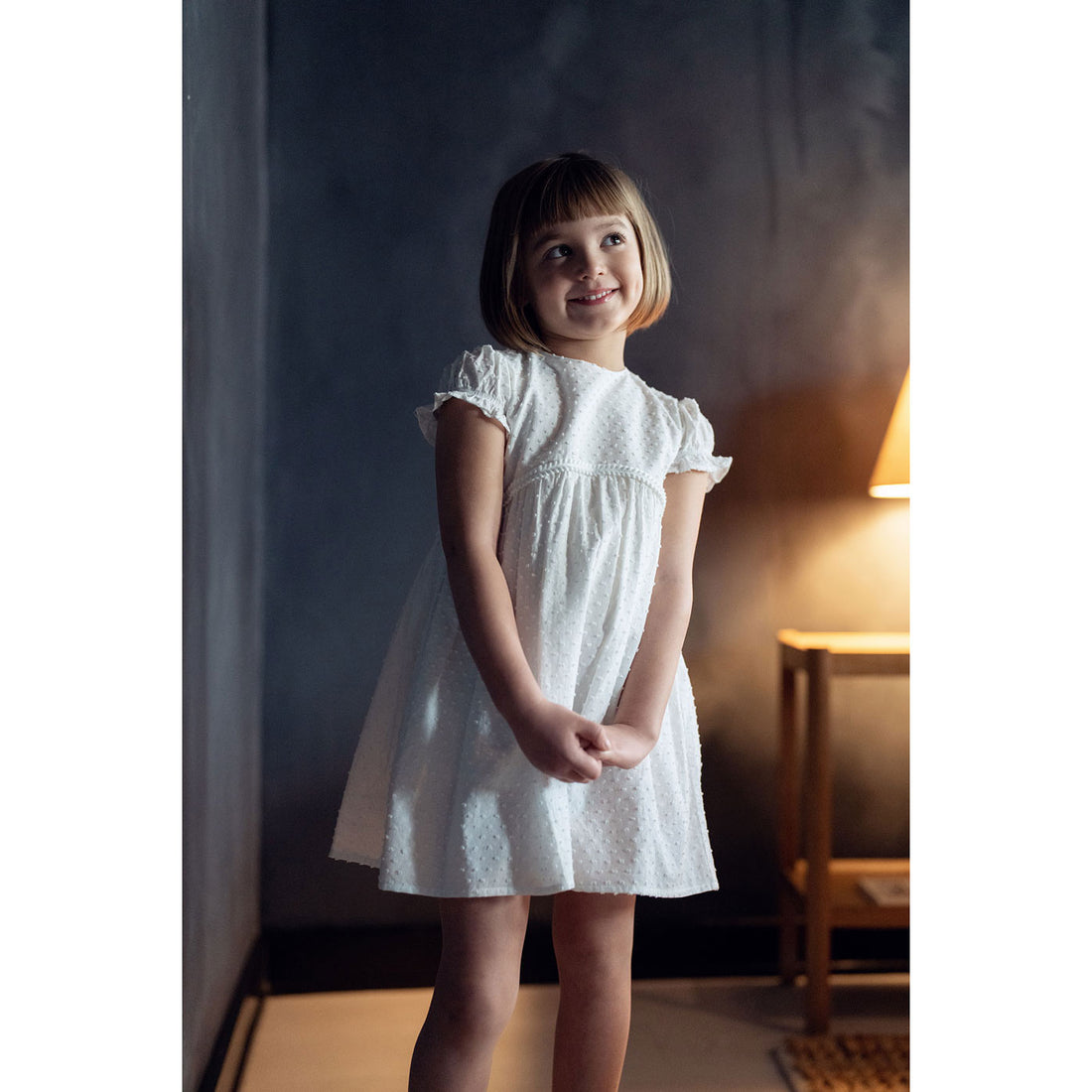 Coco Blanc White Dotted Dress – Ladida