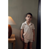 Coco Blanc Cream Terry Boy Shorts