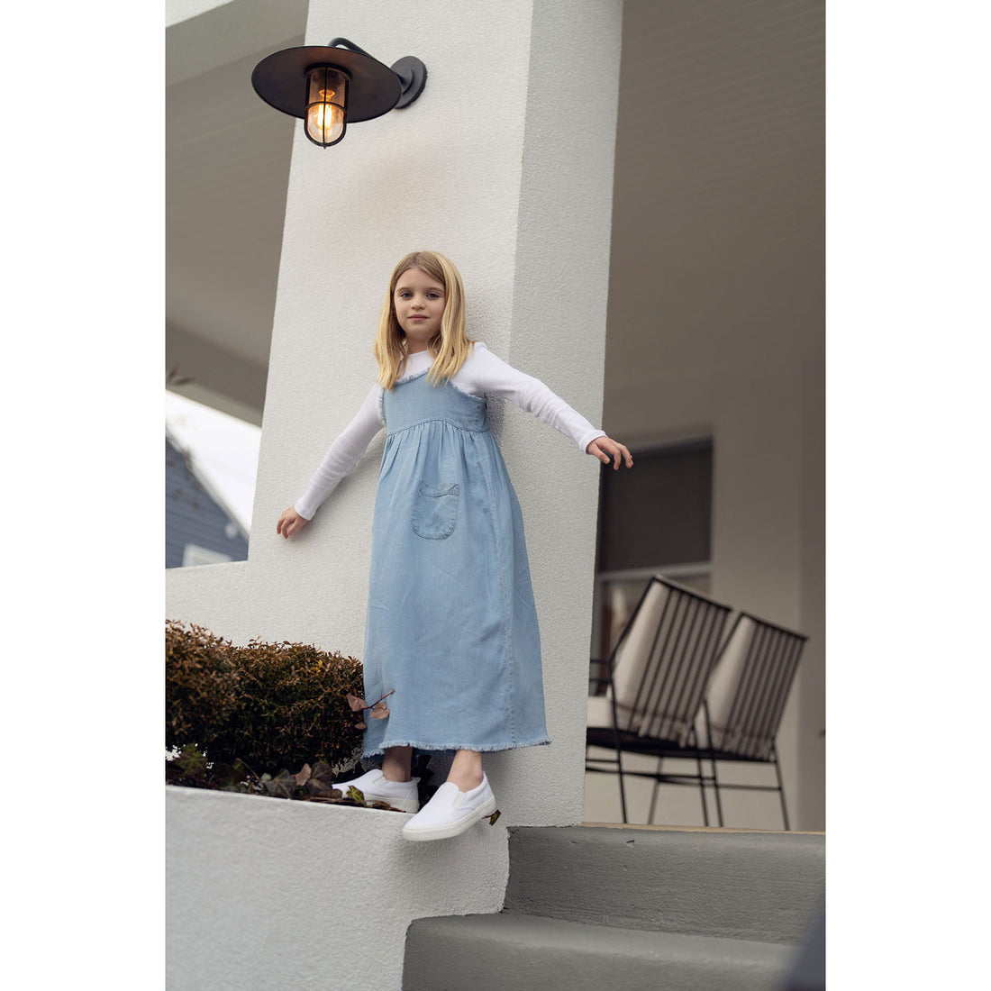 Coco Blanc Light Wash Denim Jumper