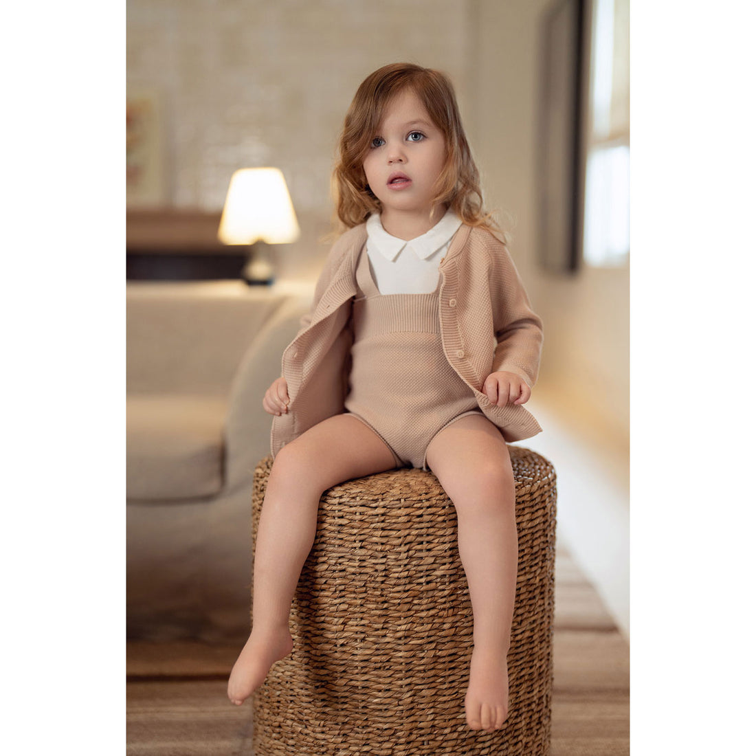 Coco Blanc Mauve Knit Romper