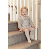 Coco Blanc Oatmeal Chunky Crew Onesie