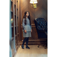 Coco Blanc Heathered Blue Layered Skirt