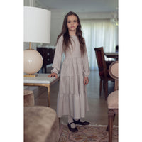 Coco Blanc Oatmeal Midi Wool Dress