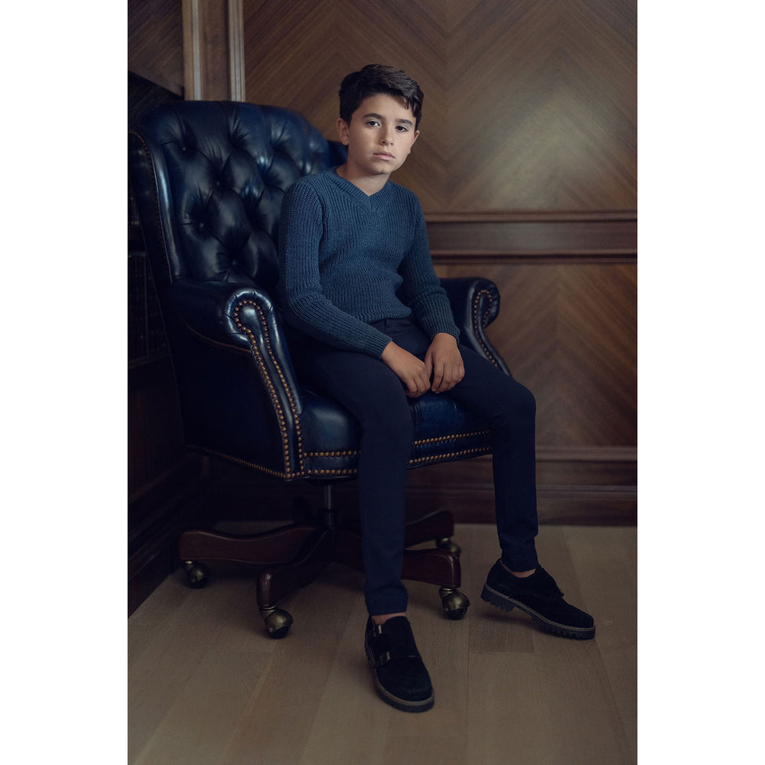 Coco Blanc Blue Knit Polo