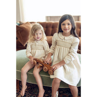 Coco Blanc Cream Peter Pan Embroidered Romper