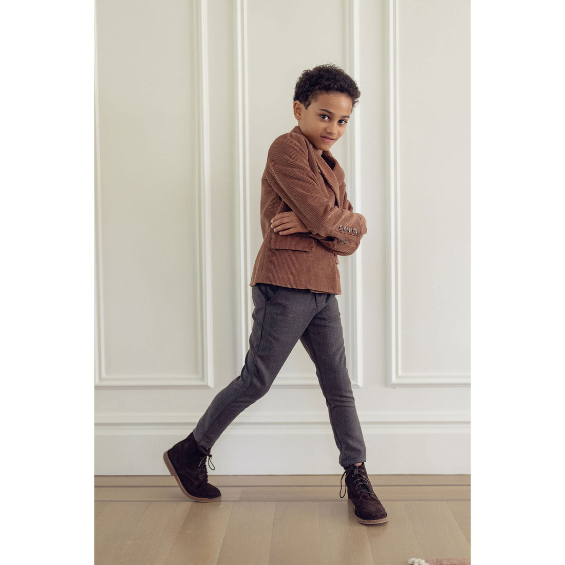 Coco Blanc Camel Corduroy Blazer