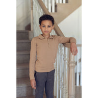Coco Blanc Camel Knit Polo
