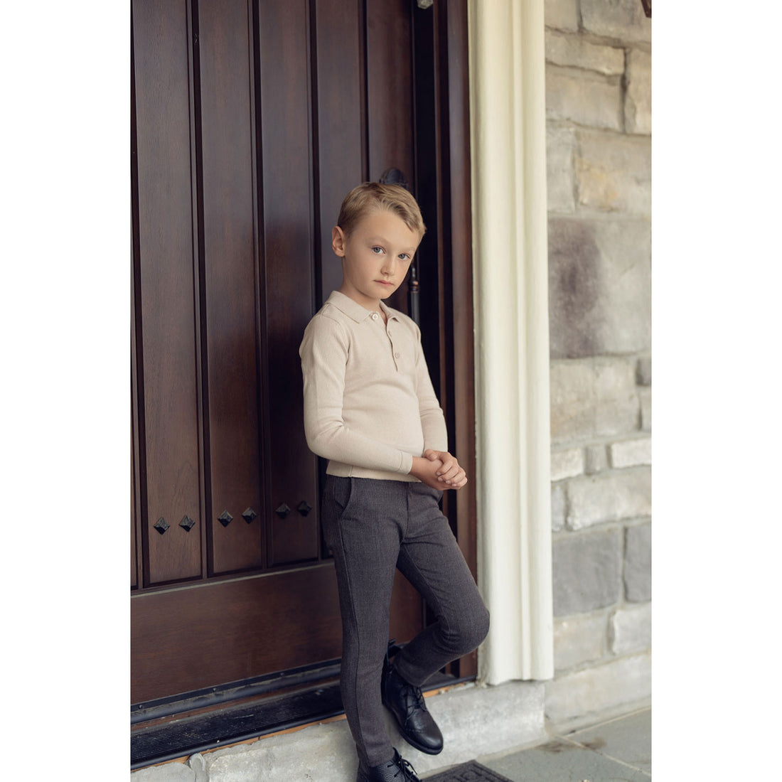 Coco Blanc Cream Knit Polo