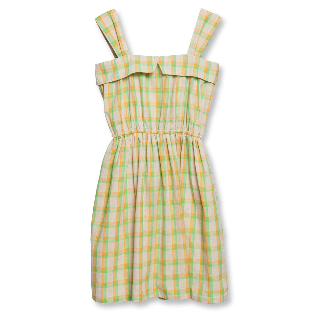Wander and Wonder Yellow Plaid Fia Dress