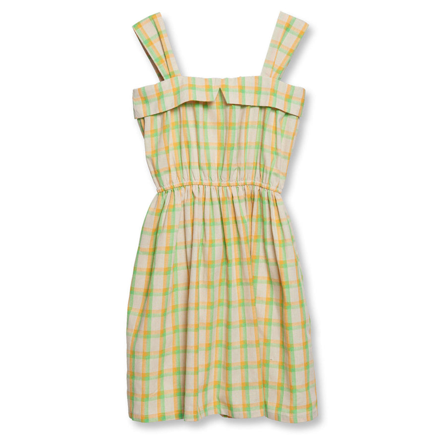 Wander and Wonder Yellow Plaid Fia Dress