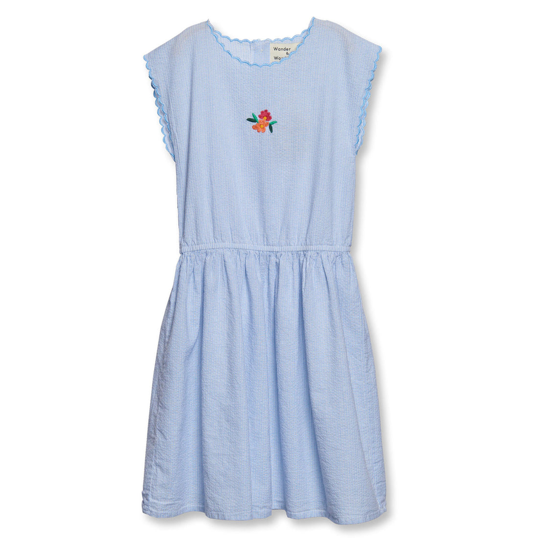 Wander and Wonder Blue Stripe Franca Dress