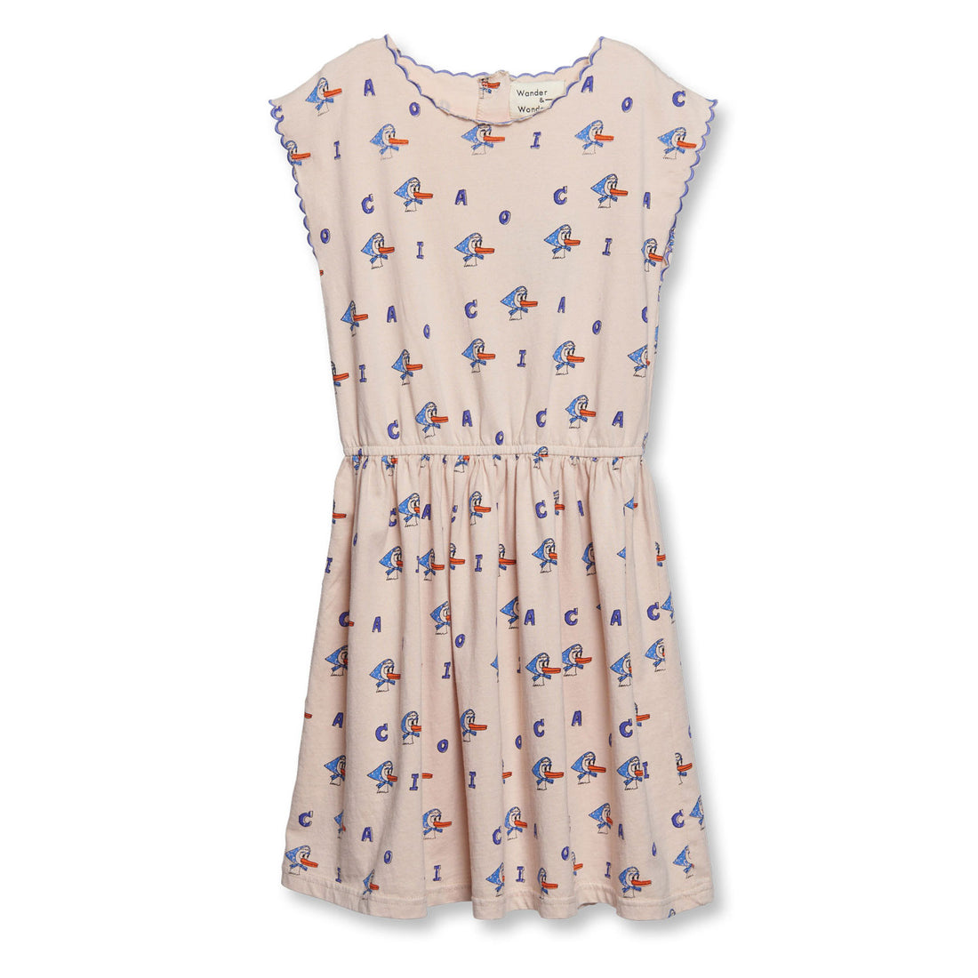 Wander and Wonder Cream Duck Franca Dress