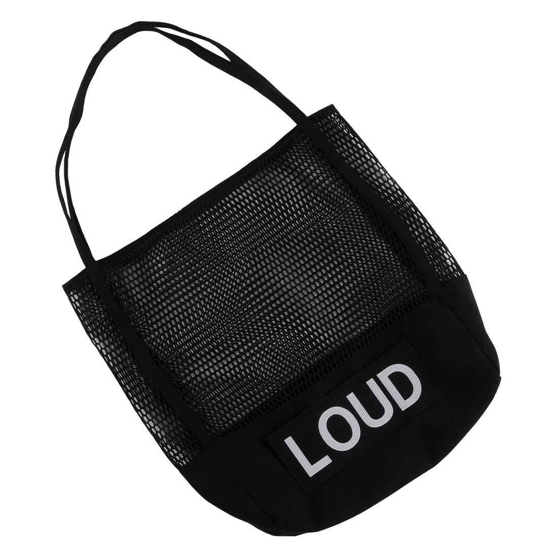 Loud Black Mesh Shopper Bag