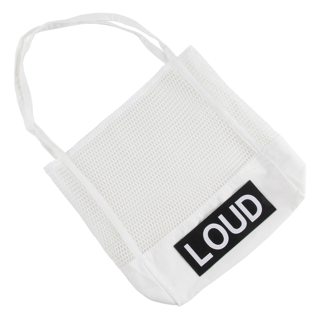 Loud White Mesh Shopper Bag