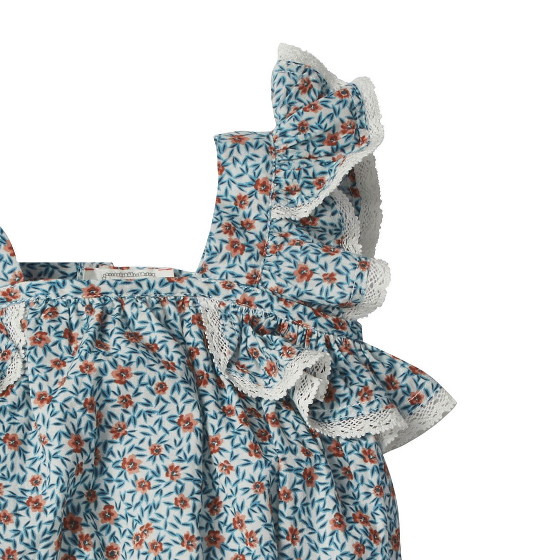 Bonheur du Jour Blue Flowers Abbie Romper