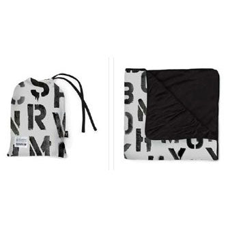 NUNUNU Ice Grey Abc Blanket