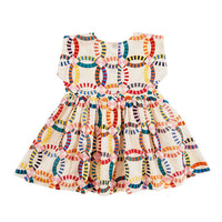 Pink Chicken Multi Quilt Adaline Baby Dress