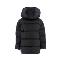 Add Black Girls Satin Down Jacket Fur Hood Collar