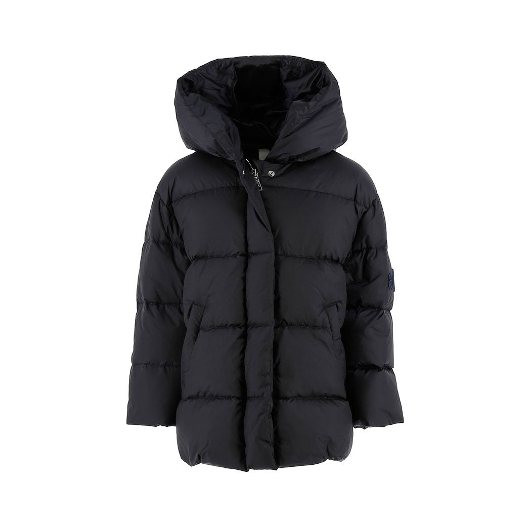 Add Black Girls Satin Down Jacket Fur Hood Collar