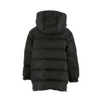 Add Black Boy Hooded Montgomery Down Jacket Logo Detail