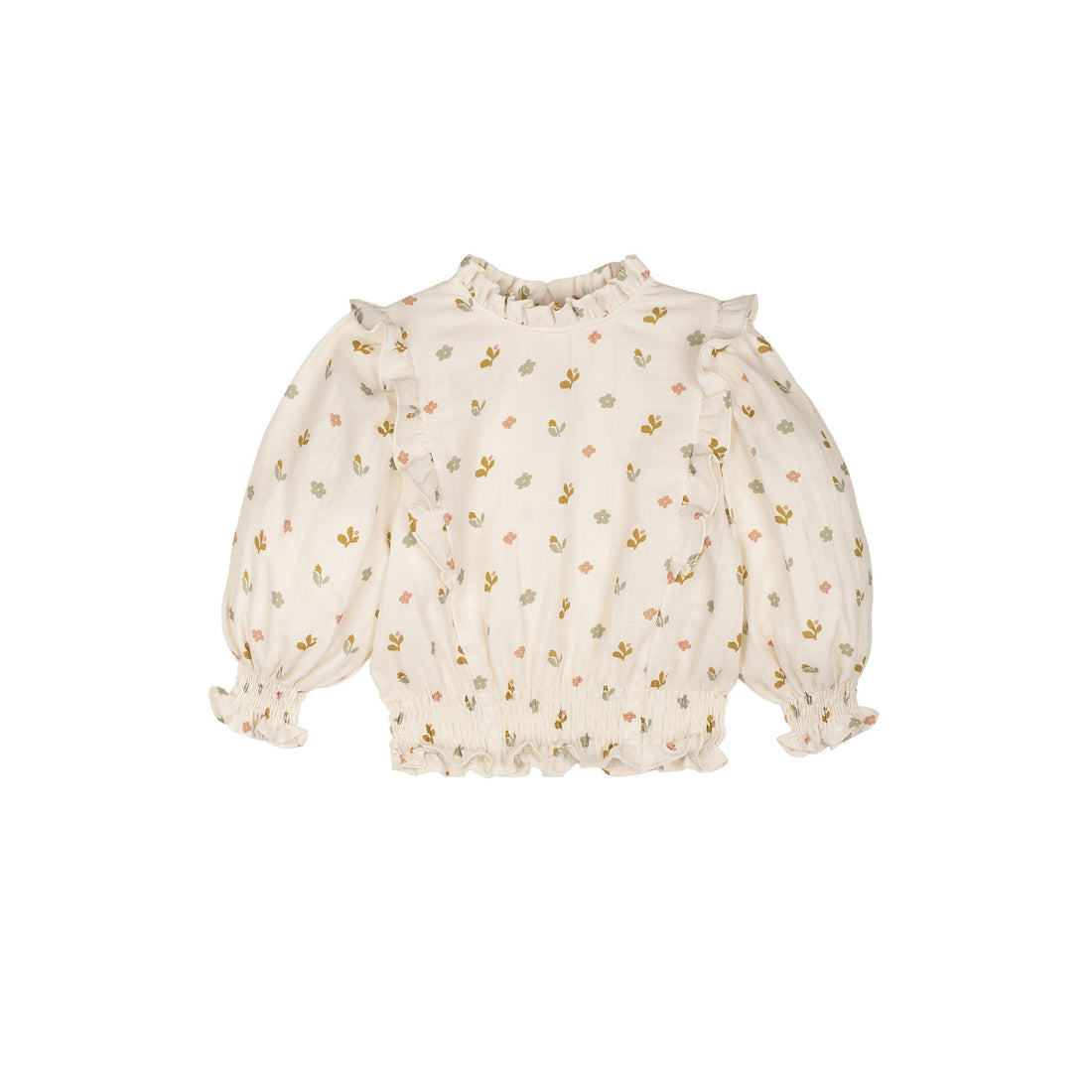 Mipounet Multi Flower Printed Muslin Mia Blouse