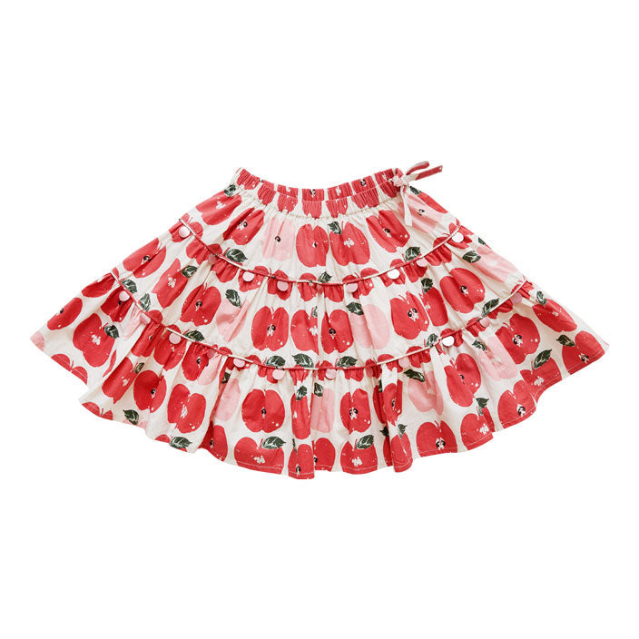 Pink Chicken Allie Skirt - Apple Stamp