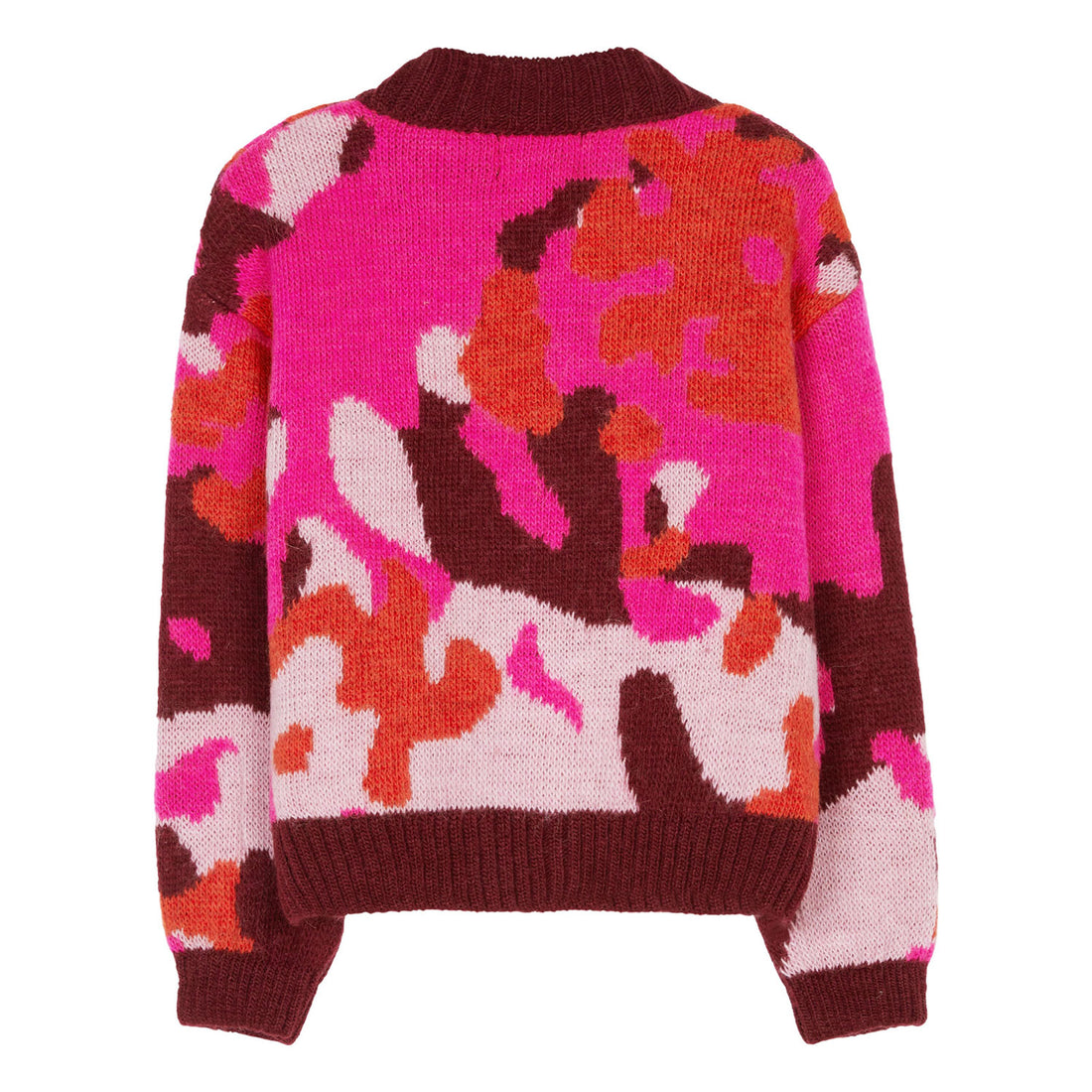Finger in the Nose Alienor Super Red Camo Cardigan
