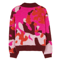 Finger in the Nose Alienor Super Red Camo Cardigan