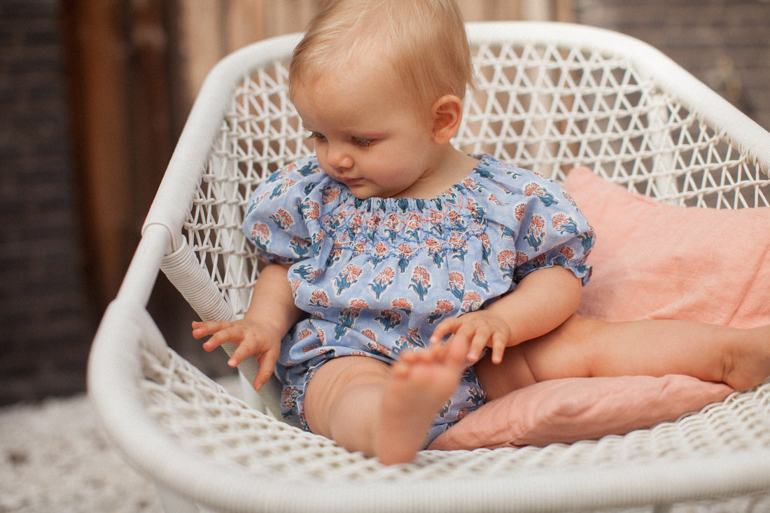 Bonheur du Jour Blue Provence Alina Romper