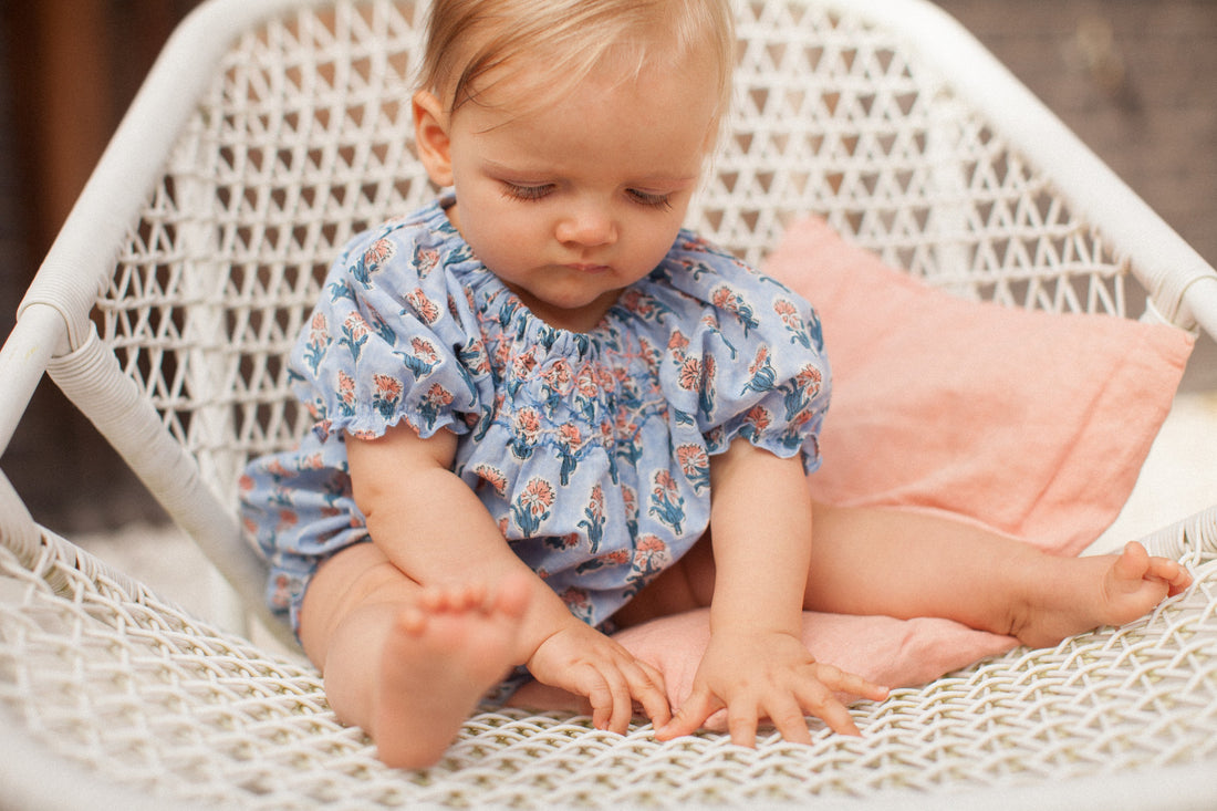 Bonheur du Jour Blue Provence Alina Romper