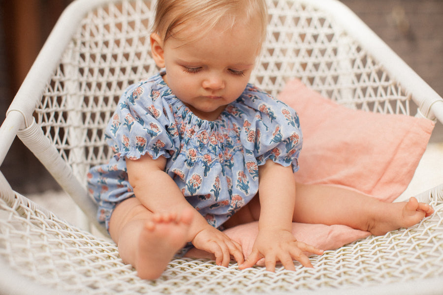Bonheur du Jour Blue Provence Alina Romper
