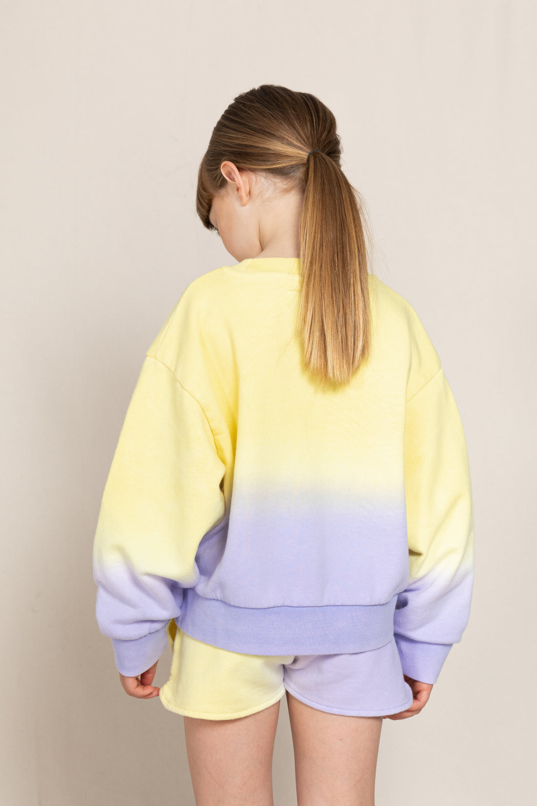 Finger in the Nose Alma Lila Dip Dye Crew Neck Sweatshirt