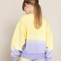 Finger in the Nose Alma Lila Dip Dye Crew Neck Sweatshirt