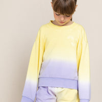 Finger in the Nose Alma Lila Dip Dye Crew Neck Sweatshirt