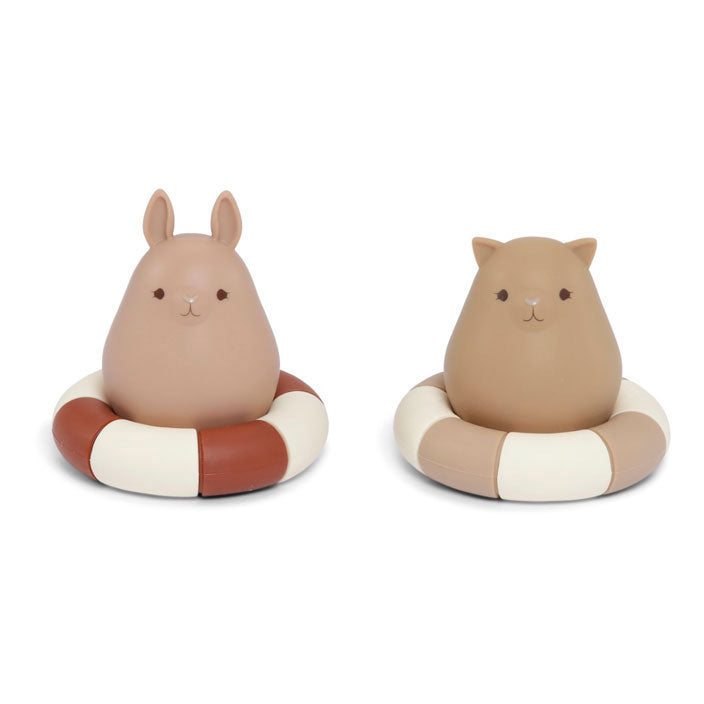 Konges Slojd Bark/Almond 2-Pack Silicone Bath Toys Swim Ring