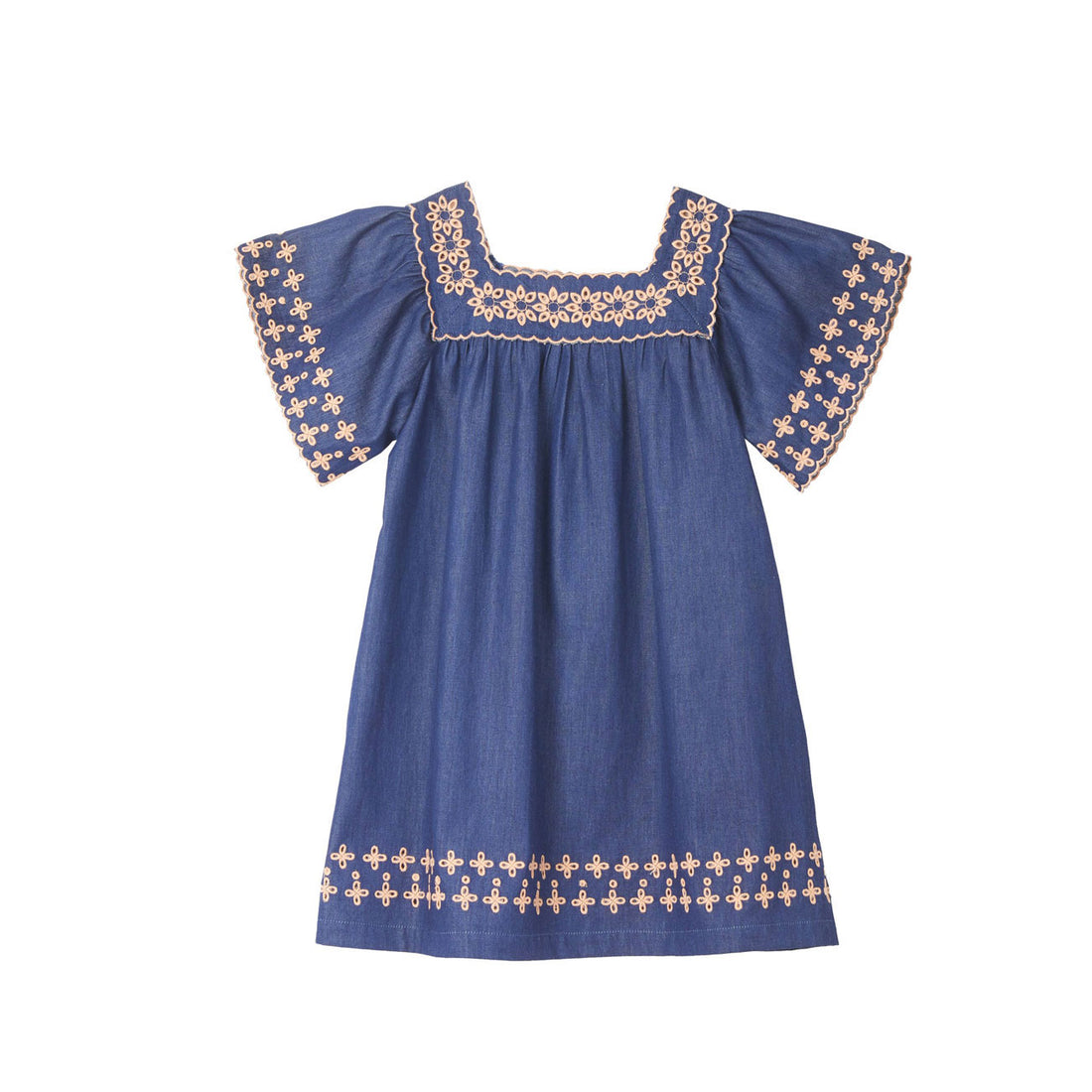 Bonheur du Jour Blue Denim Amandine Dress