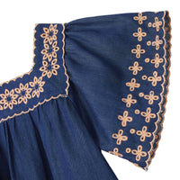 Bonheur du Jour Blue Denim Amandine Dress