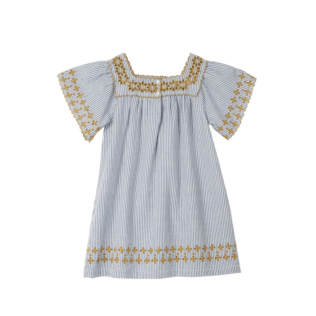 Bonheur du Jour Blue Stripes Amandine Dress