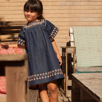 Bonheur du Jour Blue Denim Amandine Dress
