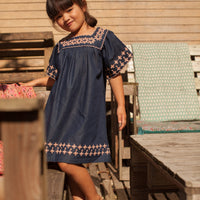Bonheur du Jour Blue Denim Amandine Dress