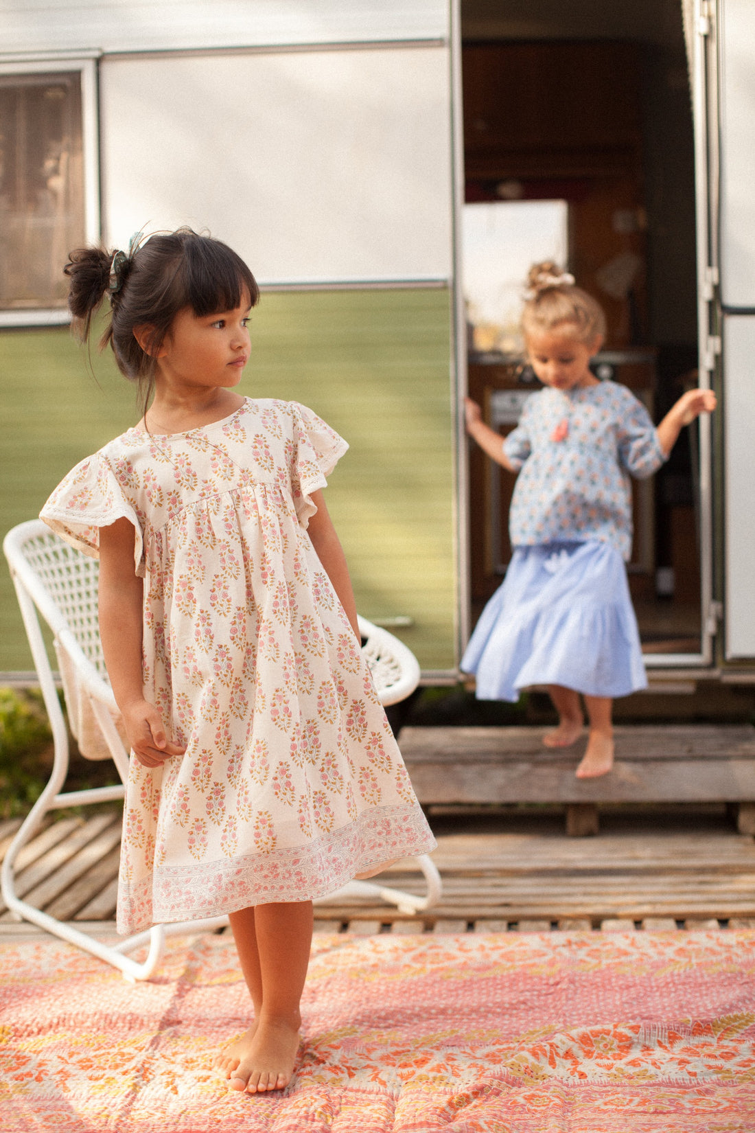 Bonheur du Jour Ecru Rose Amelia Dress