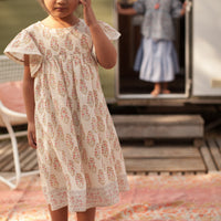 Bonheur du Jour Ecru Rose Amelia Dress