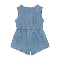 The New Society  Light Blue Denim Annah Romper