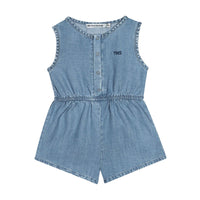 The New Society  Light Blue Denim Annah Romper
