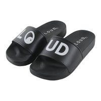 Loud Black Happy Slides