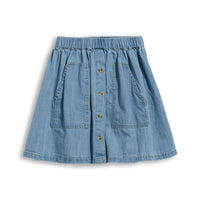 Finger in the Nose Bleached Blue Ashby Denim Skirt