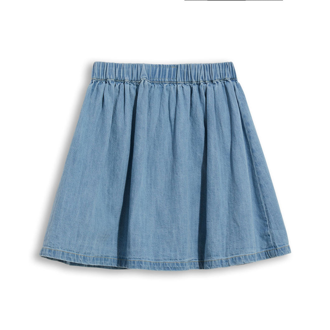 Finger in the Nose Bleached Blue Ashby Denim Skirt