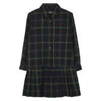 Finger in the Nose Ashton Green Checkers Buttoned Dress