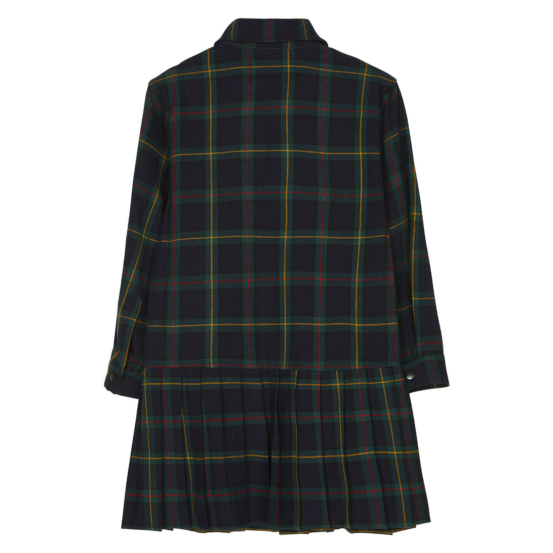Finger in the Nose Ashton Green Checkers Buttoned Dress