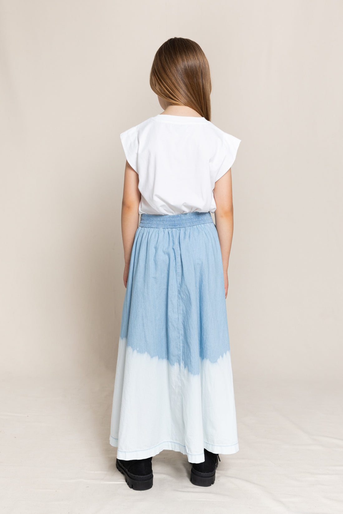 Finger in the Nose Aspendale Bleached Blue Long Skirt